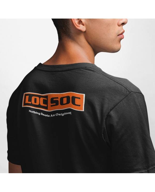 Locsoc Mens Black T-Shirt