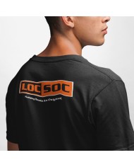 Locsoc Mens Black T-Shirt