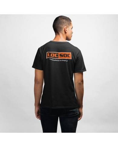 Locsoc Mens Black T-Shirt