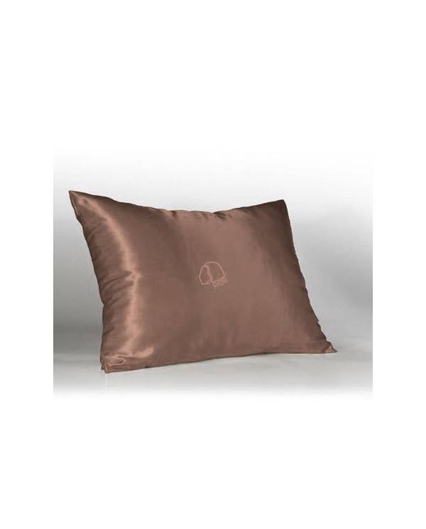 Brown Satin Pillowcase