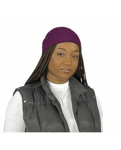 Beanie Solid Plum
