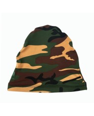 Beanie Print Peacock Blu