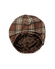 Napp Capp Print Plaid Brown
