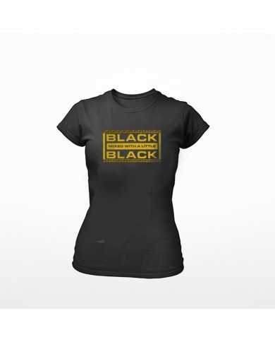 Black Mixed Black T-Shirt