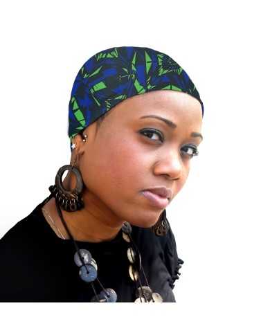 Beanie Print Fractured Blue