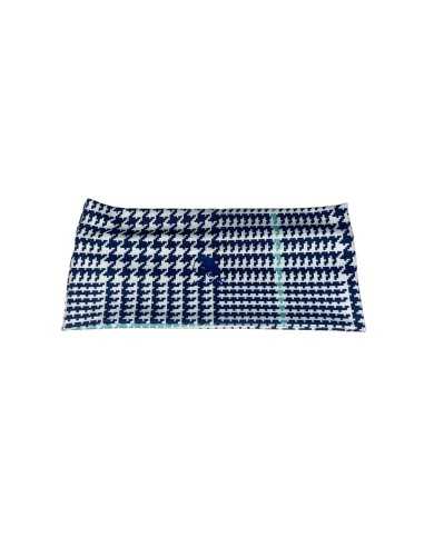 Band It Headband Houndstooth Teal Stripe