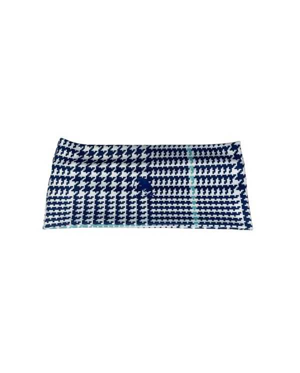 Band It Headband Houndstooth Teal Stripe