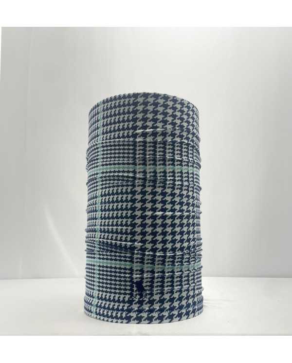 LS Tube Houndstooth Teal Stripe